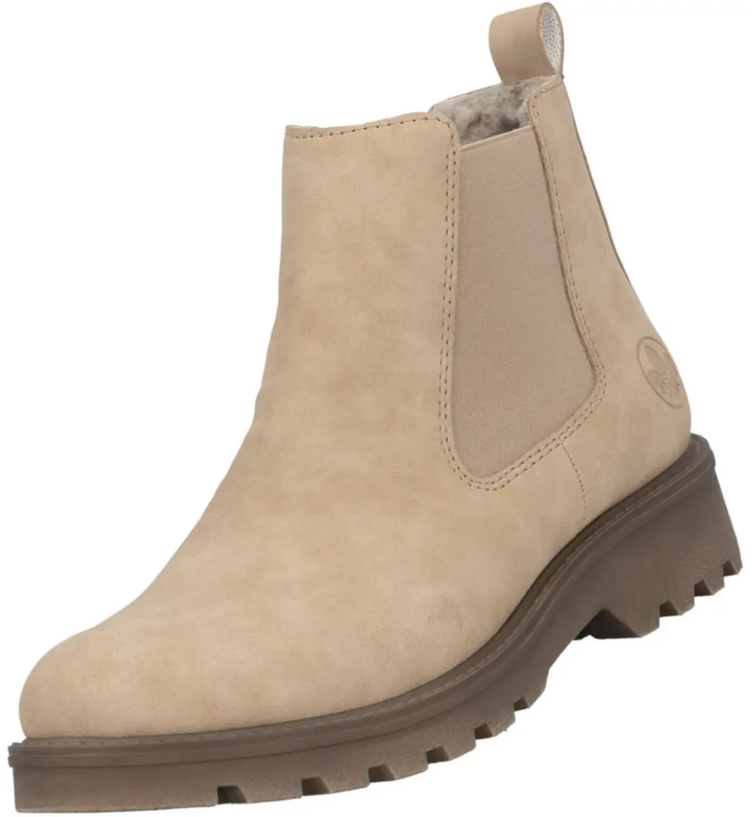 Rieker Chelsea-laarzen voor dames, gevoerd, beige 73250-61