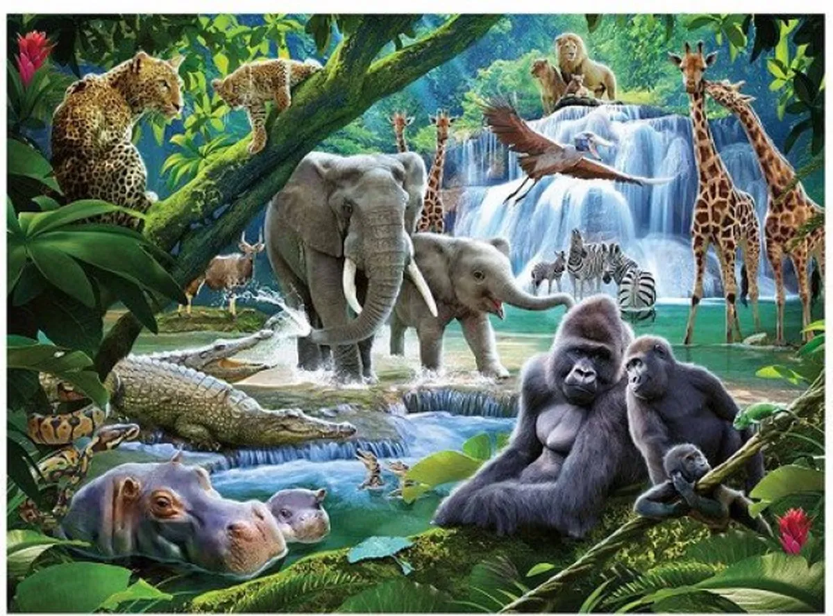 Ravensburger Jungle Dieren Legpuzzel 100 Stuks - MPN 129706