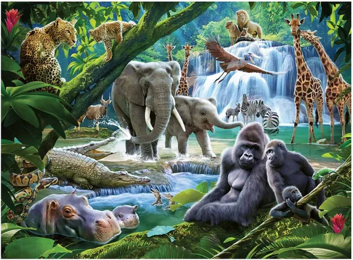 Ravensburger Jungle Dieren Legpuzzel 100 Stuks - MPN 129706