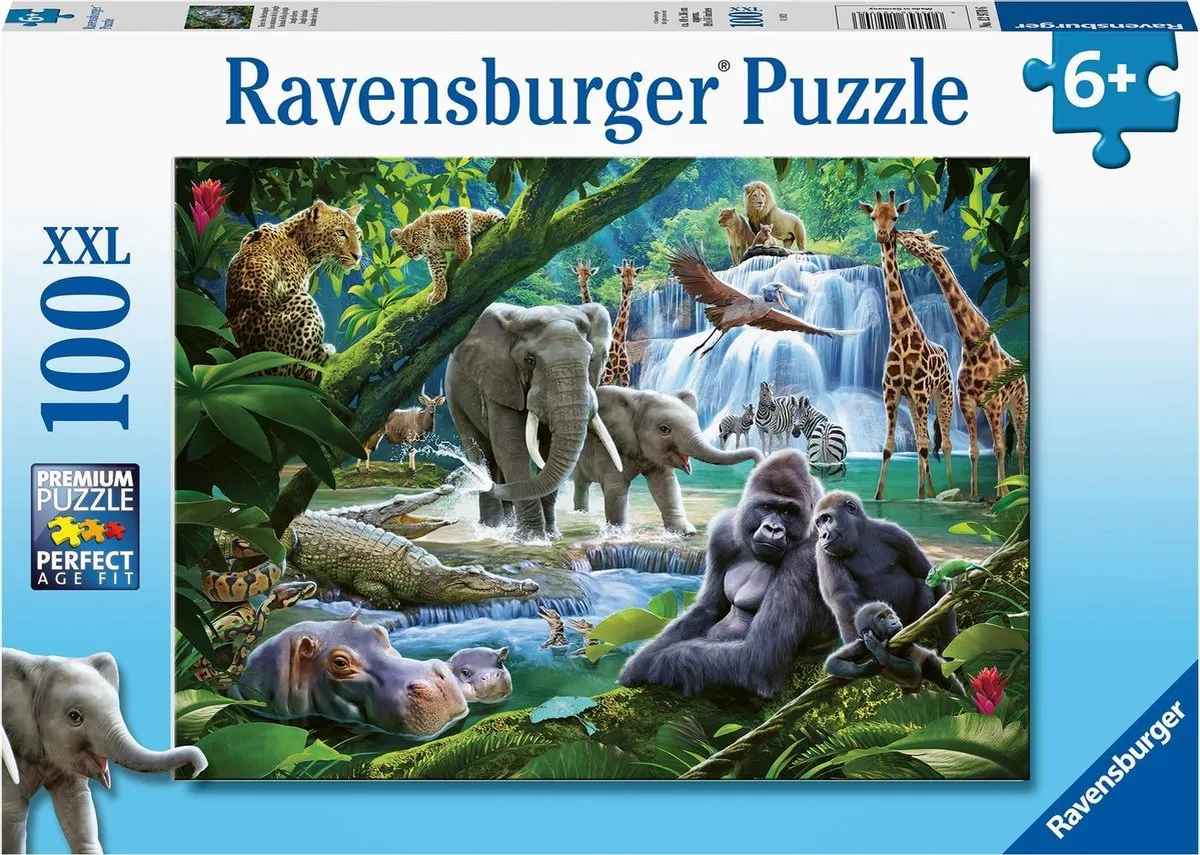 Ravensburger Jungle Dieren Legpuzzel 100 Stuks - MPN 129706