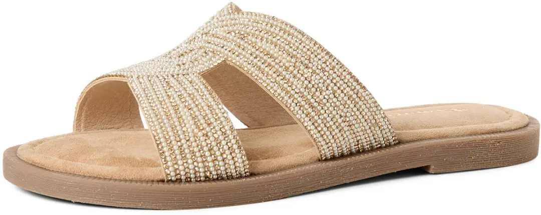 Tamaris Core Dames Slippers 38 - Sand Glam - afbeelding 4 van 6