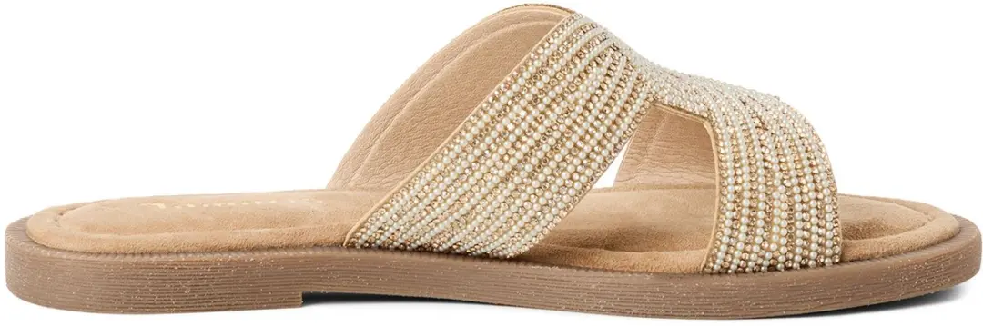 Tamaris Core Dames Slippers 38 - Sand Glam - afbeelding 2 van 6