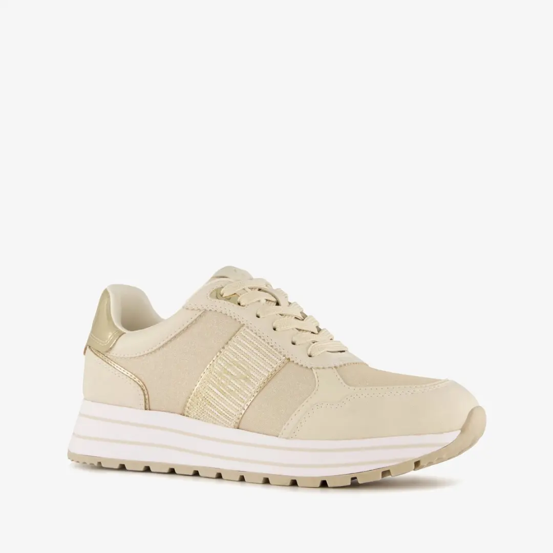 Tamaris dames sneakers beige