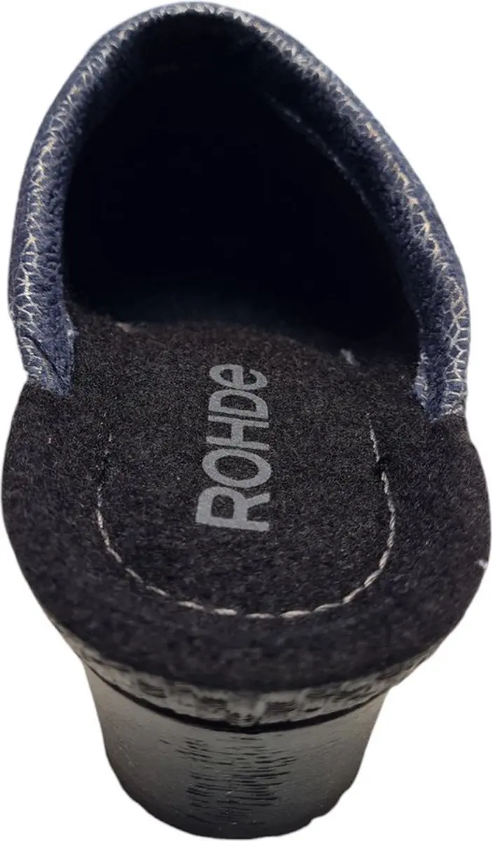 Rohde Dames Pantoffel Muil - 2459-50 Blauw - Maat 40
