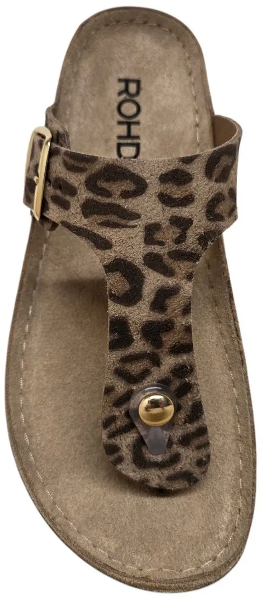 Rohde 5891 18 Teenslippers - Beige - Panterprint