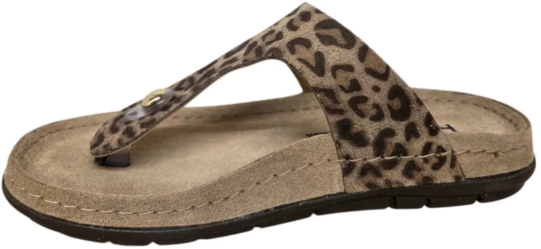 Rohde 5891 18 Teenslippers - Beige - Panterprint