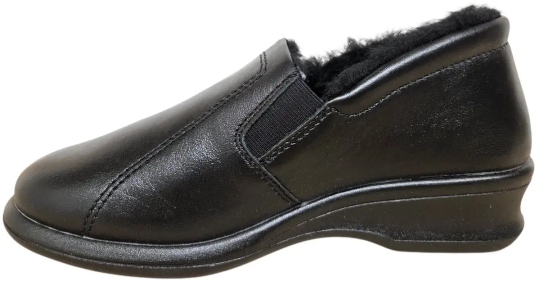 Rohde 2518 90 Pantoffels Dames - Zwart Leer - 37.5