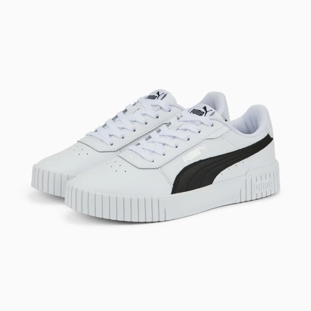 PUMA Carina 2.0 Sneakers Dames - 40 - Wit/Zwart - afbeelding 4 van 6
