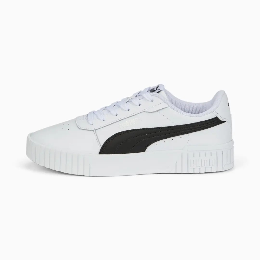 PUMA Carina 2.0 Sneakers Dames - 40 - Wit/Zwart - afbeelding 2 van 6