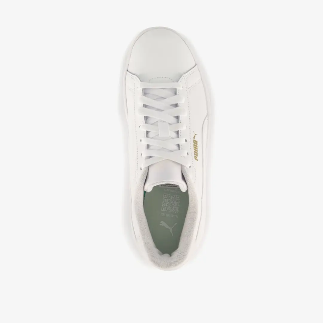 PUMA Smash 3.0 L Unisex Sneakers - 40 - Wit/Goud - afbeelding 5 van 6