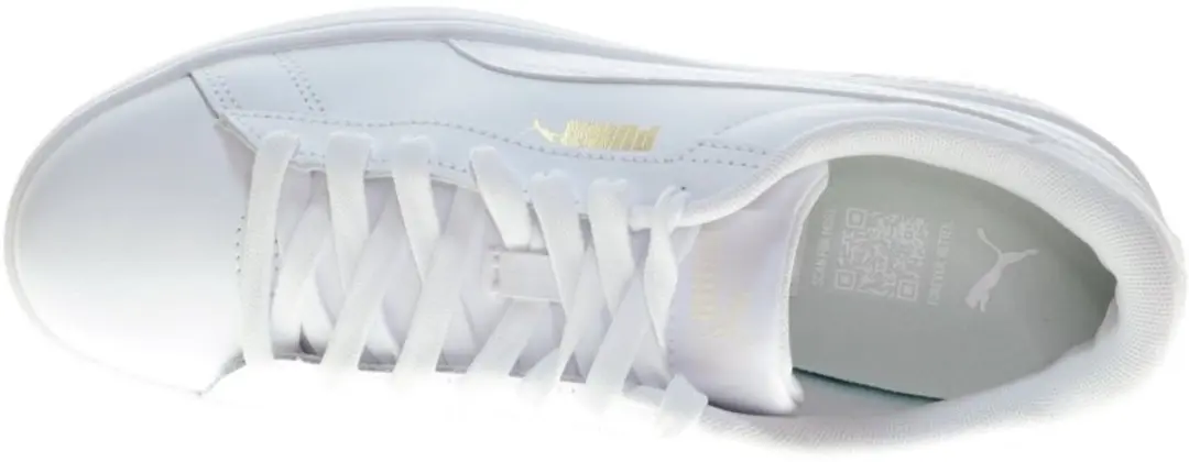 PUMA Smash 3.0 L Unisex Sneakers - 40 - Wit/Goud - afbeelding 4 van 6