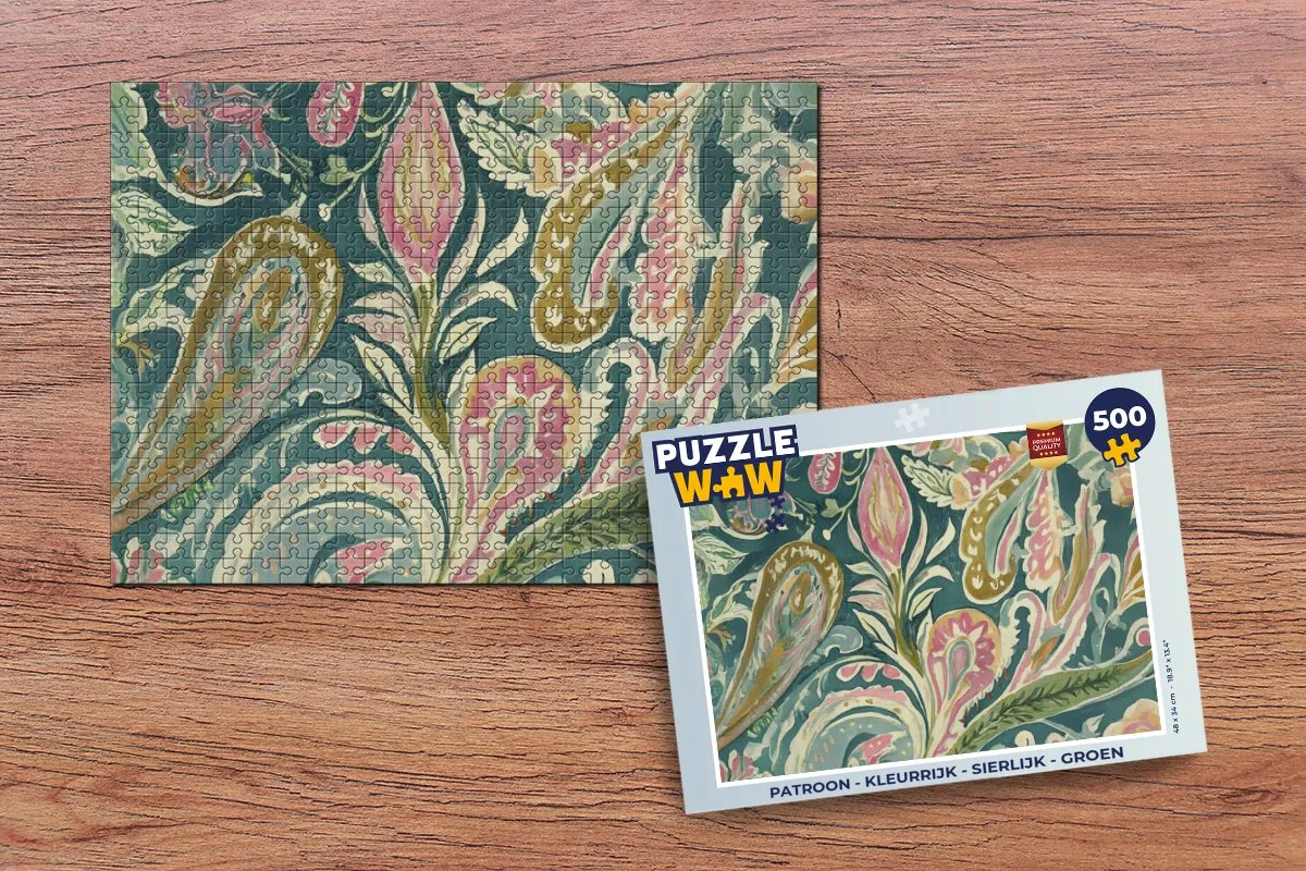 PuzzleWow Patroon Legpuzzel 500 Stuks - Groen