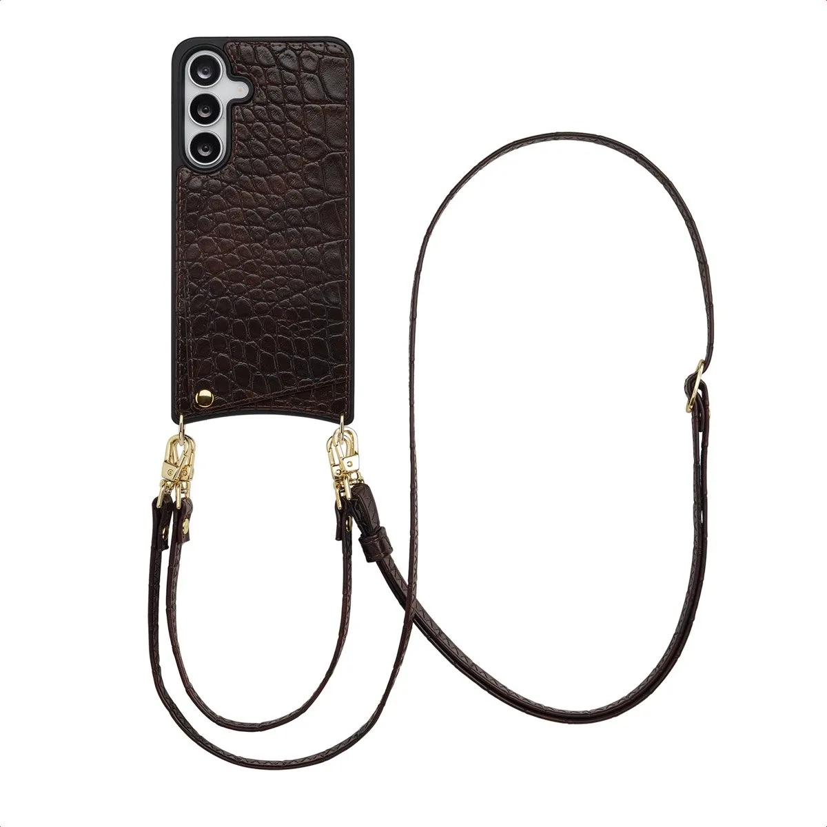 Selencia Croco Backcover Hoesje Samsung Galaxy S25 FE