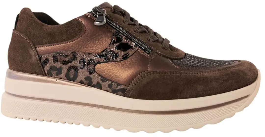 Waldläufer K Luana Sneakers - Suède - Dames - Bruin - Maat 41