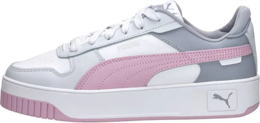 PUMA Carina Street Dames Sneakers - PUMA White-Grape Mist-PUMA Silver - afbeelding 2 van 6