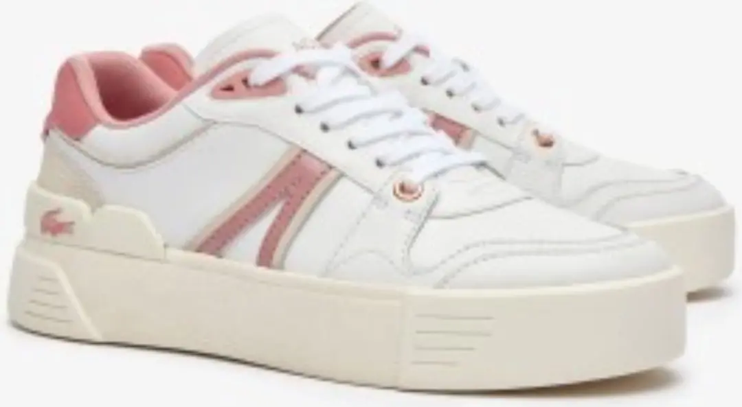 Lacoste L002 Evo Dames Sneakers - Wit/Roze - Maat 41 - afbeelding 4 van 6
