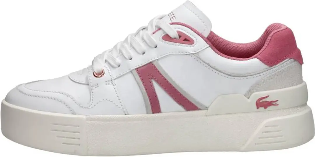 Lacoste L002 Evo Dames Sneakers - Wit/Roze - Maat 41 - afbeelding 2 van 6