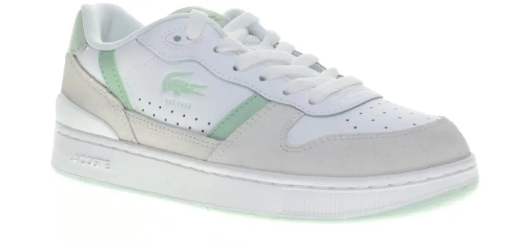 Lacoste T Clip SET - Dames Sneakers - Wit - Groen - afbeelding 4 van 6