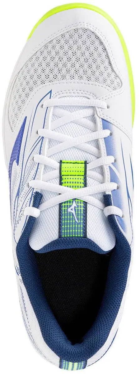 Mizuno Break Shot 5 CC Tennisschoenen - Wit/Blauw - afbeelding 2 van 6