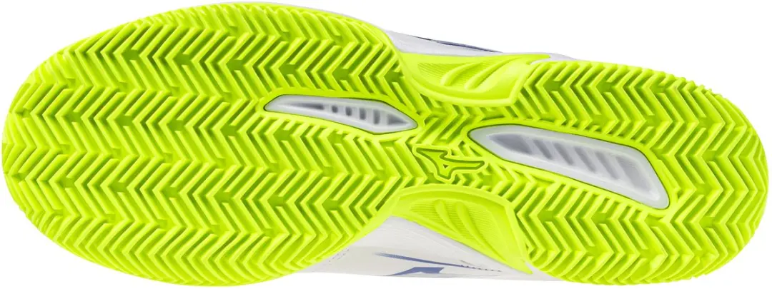 Mizuno Break Shot 5 CC Tennisschoenen - Wit/Blauw - afbeelding 4 van 6