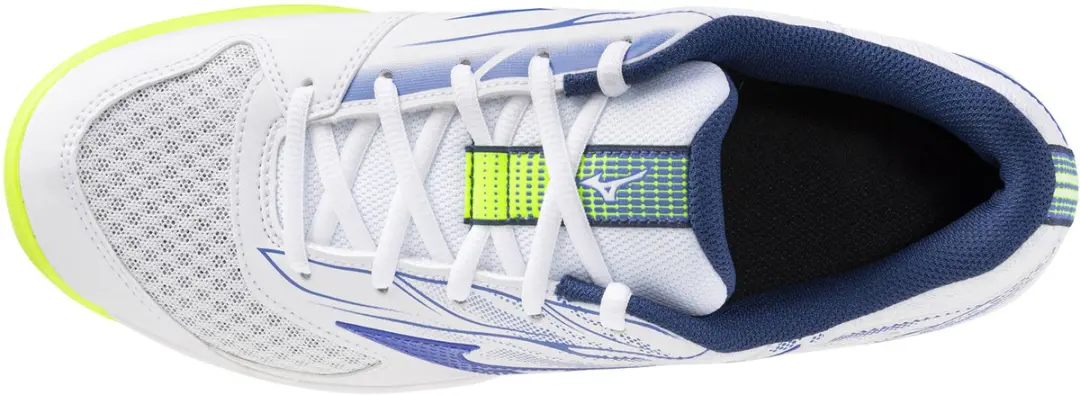 Mizuno Break Shot 5 CC Tennisschoenen - Wit/Blauw - afbeelding 3 van 6