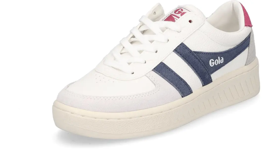 Gola damessneaker Grandslam Trident wit blauw