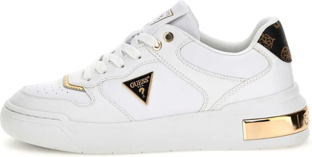 Guess Clarkz Lage sneakers - Leren Sneaker - Dames - Wit - Maat 37 - afbeelding 2 van 6