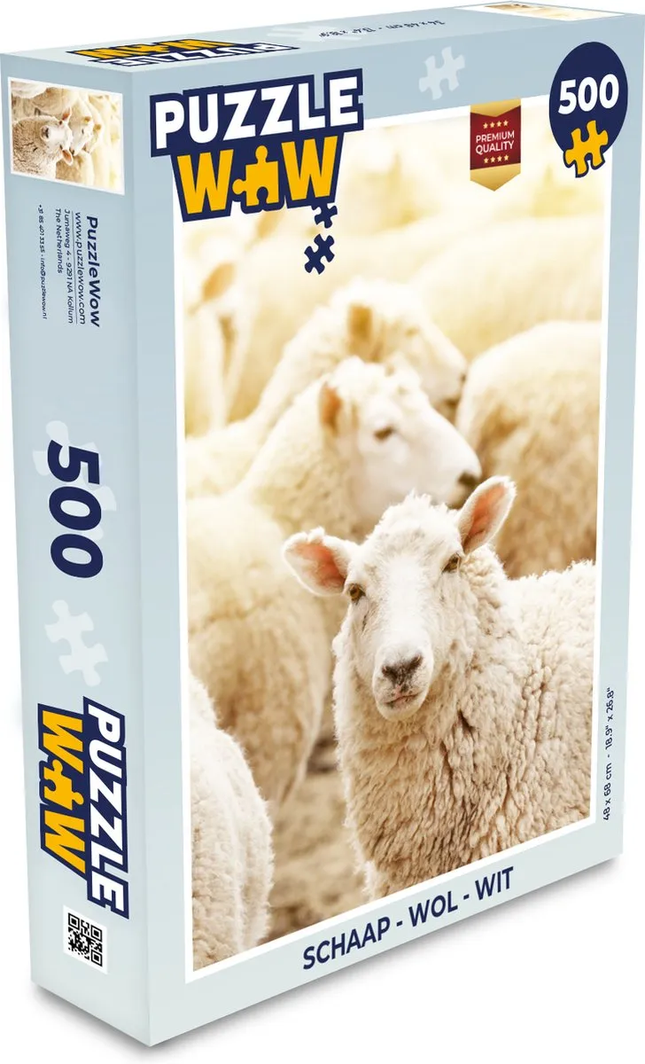 PuzzleWow Schaap Wol Legpuzzel 500 Stuks