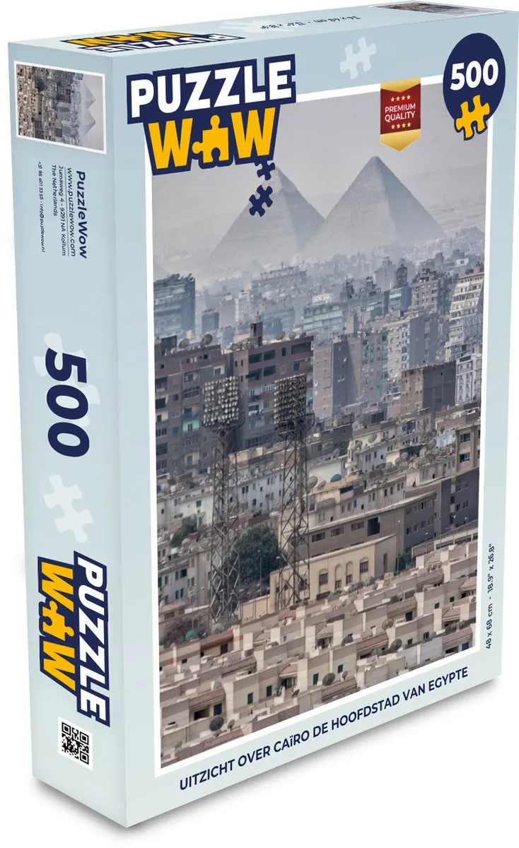 PuzzleWow Legpuzzel Caïro 500 Stuks - Multicolor