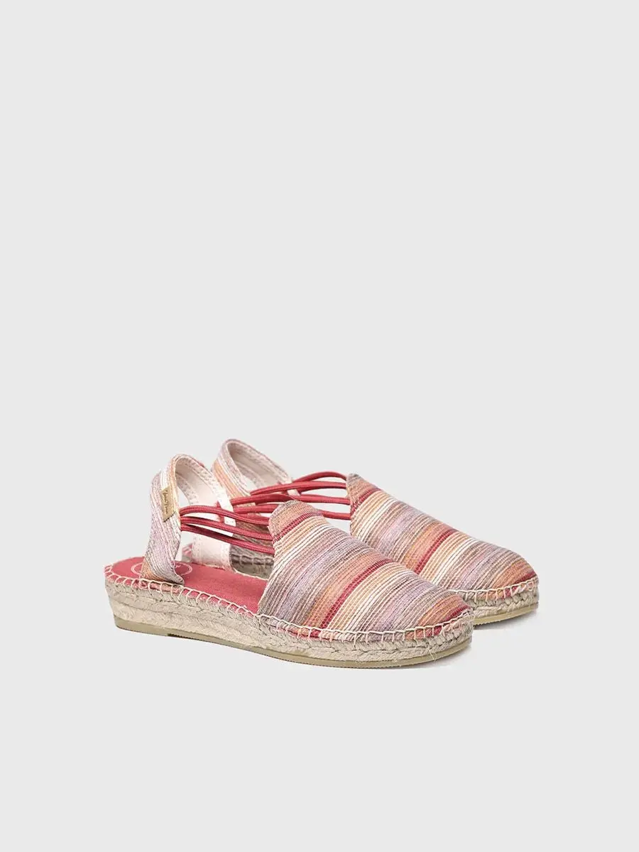 Espadrilles met elastische bandjes