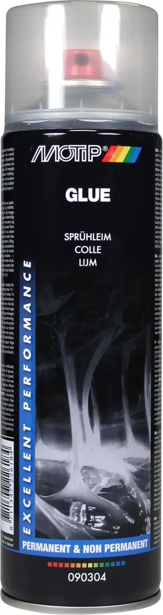 Motip Lijmspray Meerkleurig 500ml - afbeelding 4 van 6