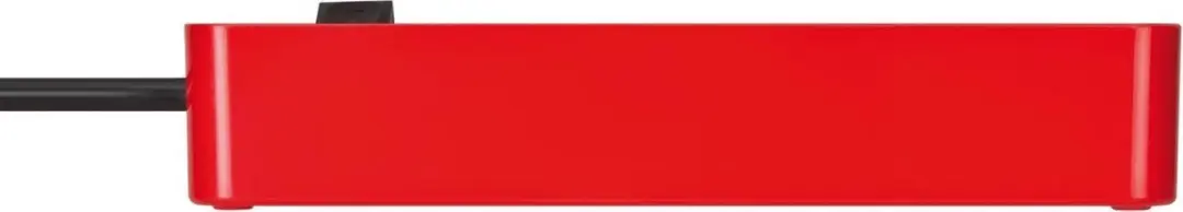 Brennenstuhl Ecolor Stekkerdoos 4-voudig 3600W - Rood/Zwart