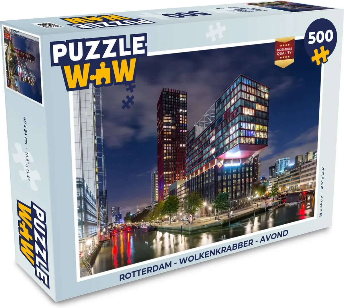 PuzzleWow Rotterdam Wolkenkrabber Legpuzzel 500 Stuks