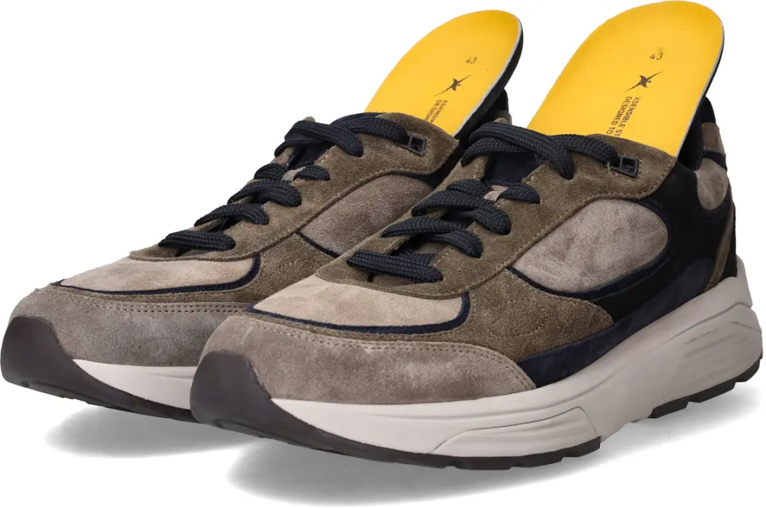 Xsensible Manhattan Suède Heren Sneakers - Bruin - Maat 40 - afbeelding 6 van 6