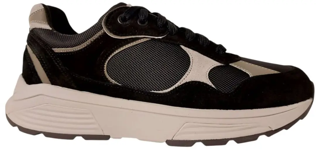 Xsensible Stretchwalker Helix Men Sneaker - 41 - Zwart/Grijs