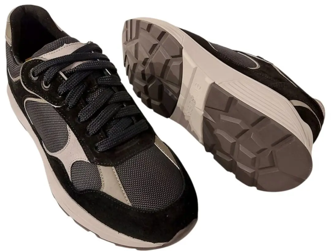 Xsensible Stretchwalker Helix Men Sneaker - 41 - Zwart/Grijs