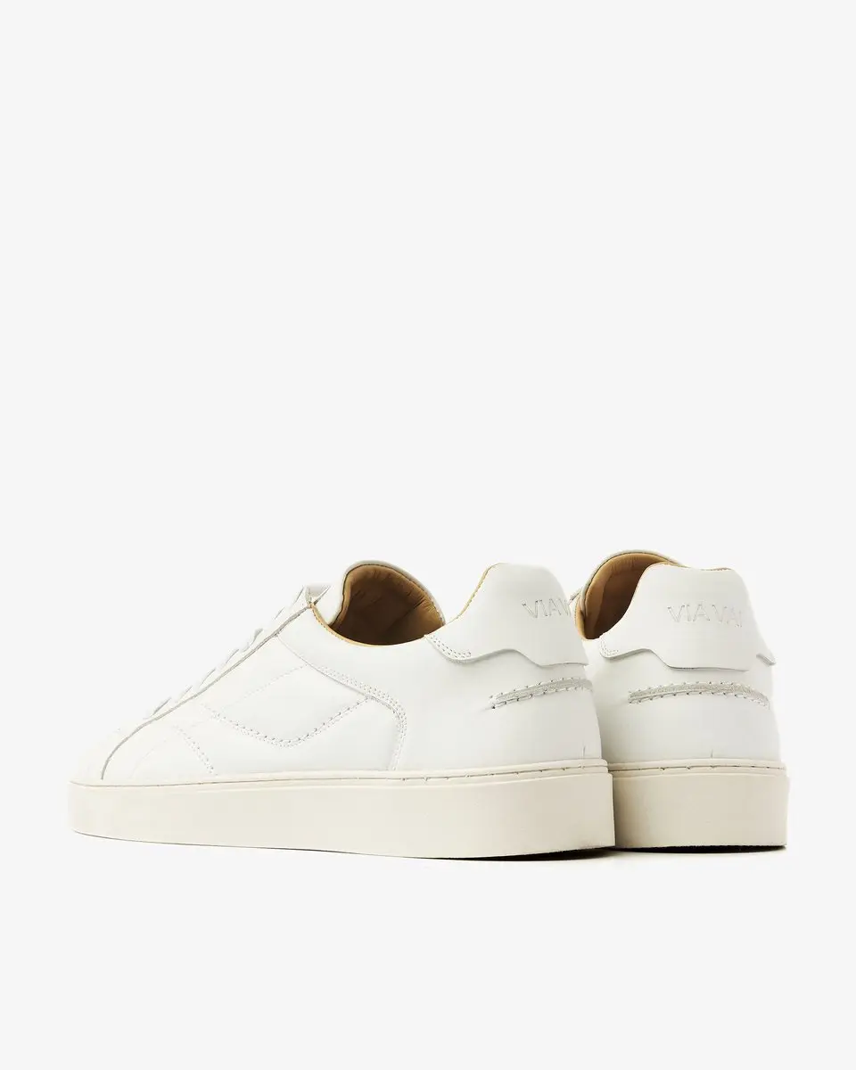 VIA VAI Zane Liam Sneakers Heren - Leer - Wit