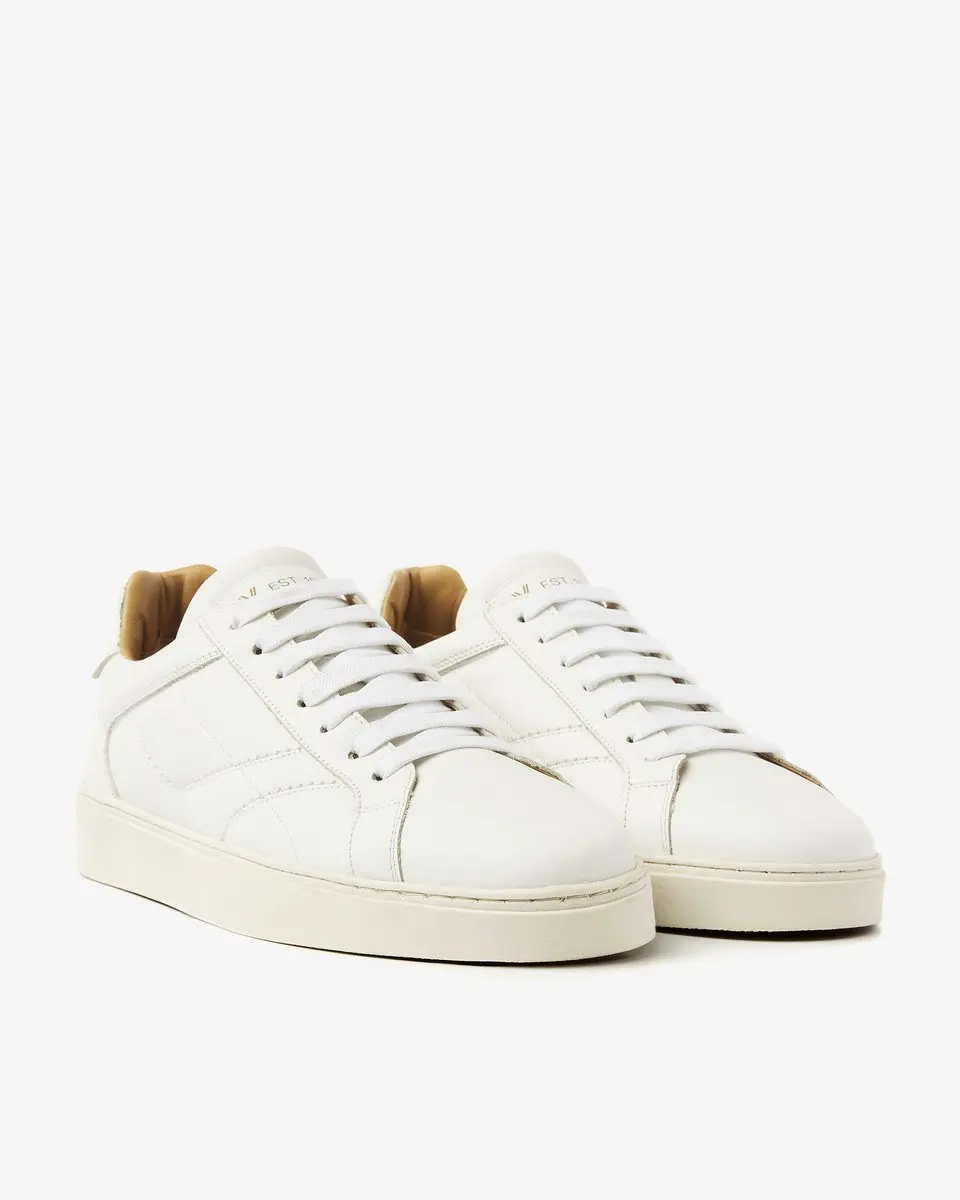 VIA VAI Zane Liam Sneakers Heren - Leer - Wit