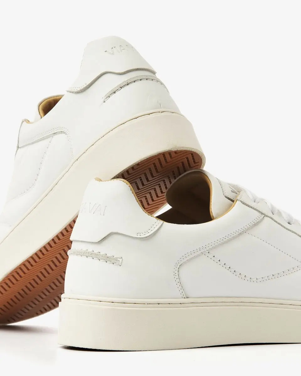 VIA VAI Zane Liam Sneakers Heren - Leer - Wit