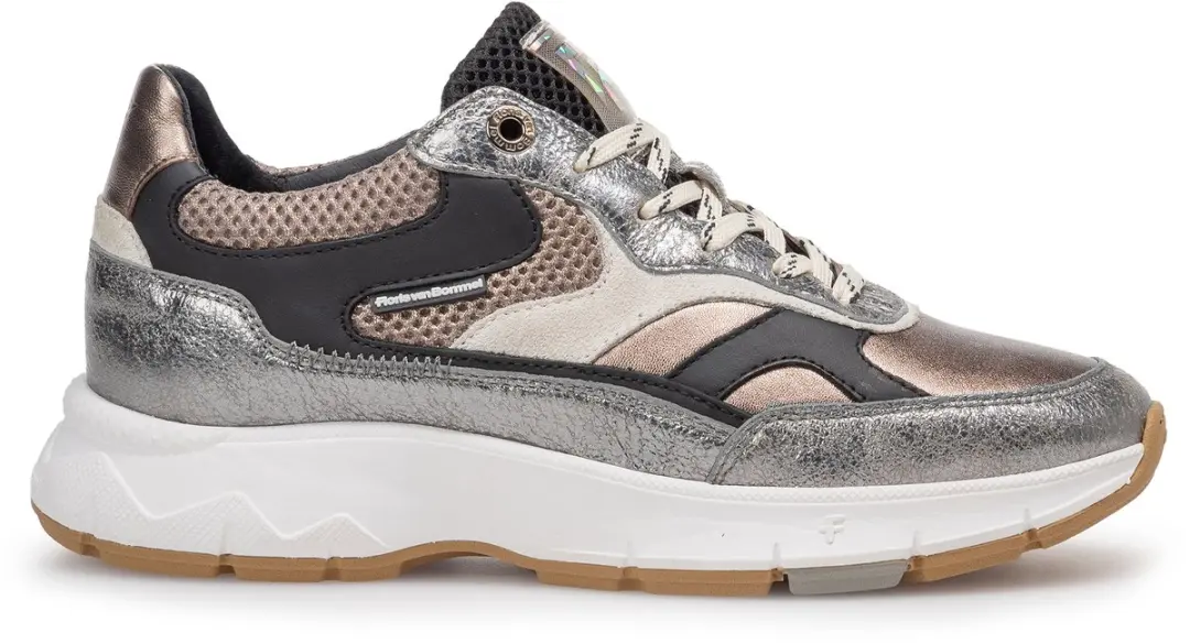 Floris van Bommel Daysi Sneakers - Zilverkleurig - Maat 38
