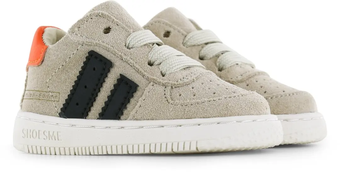 Shoesme Beige Sneakertje Suede - Maat 22 - afbeelding 4 van 6