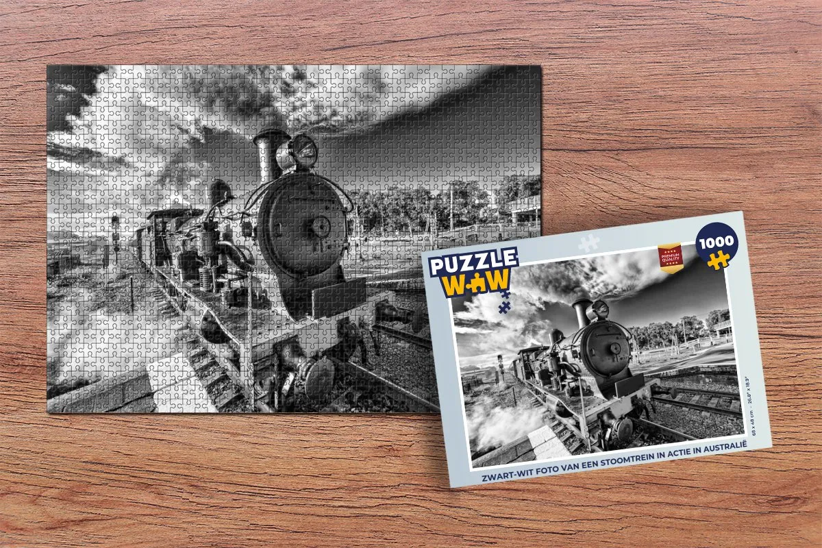 PuzzleWow Legpuzzel 1000 Stuks - Stoomtrein Australië