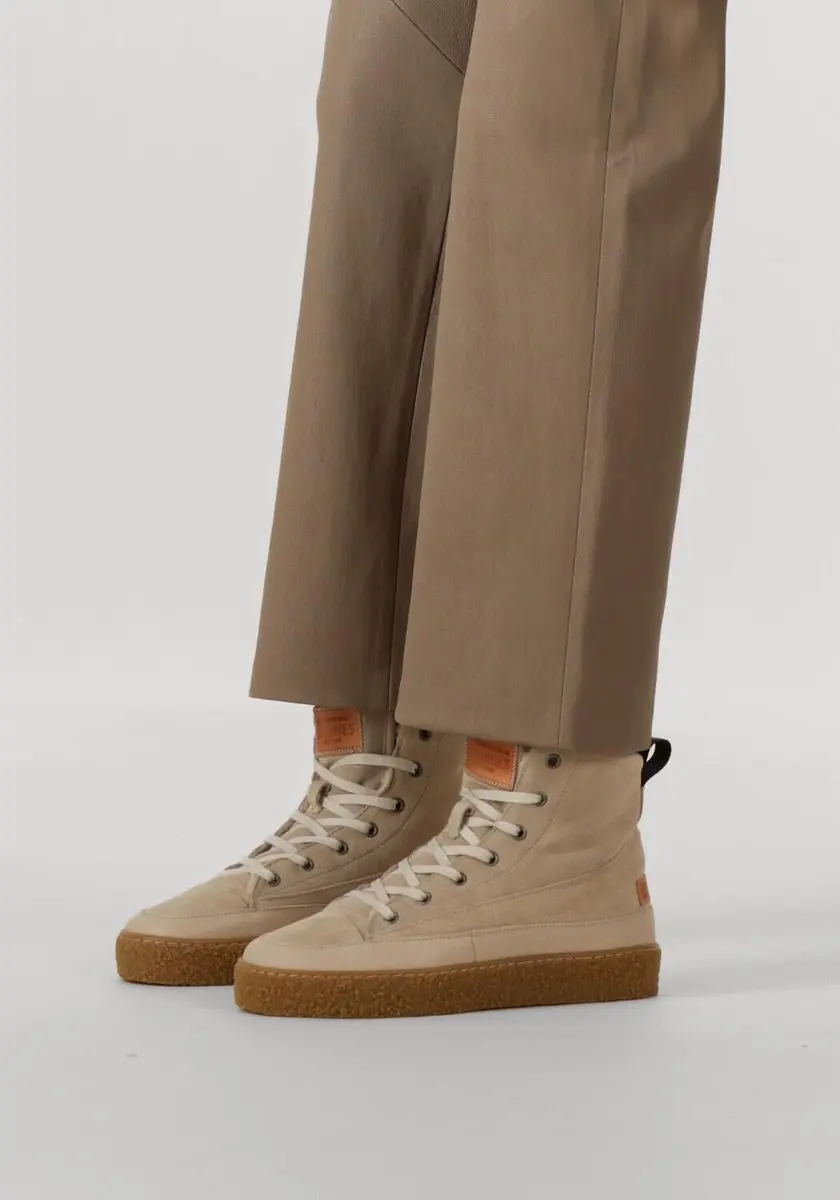 Shabbies Amsterdam Chewy Lily Ankle Boot - Suede Beige - Maat 41