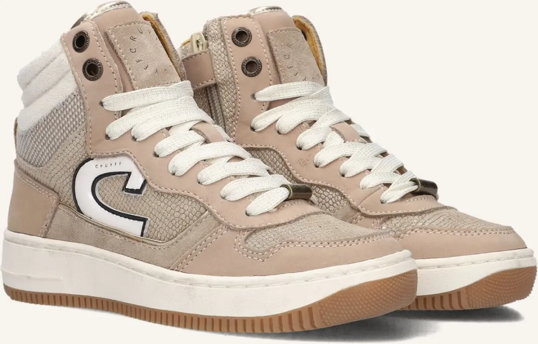 Cruyff Junior Campo High Sneakers - Meisjes - 34 - Beige - afbeelding 6 van 6