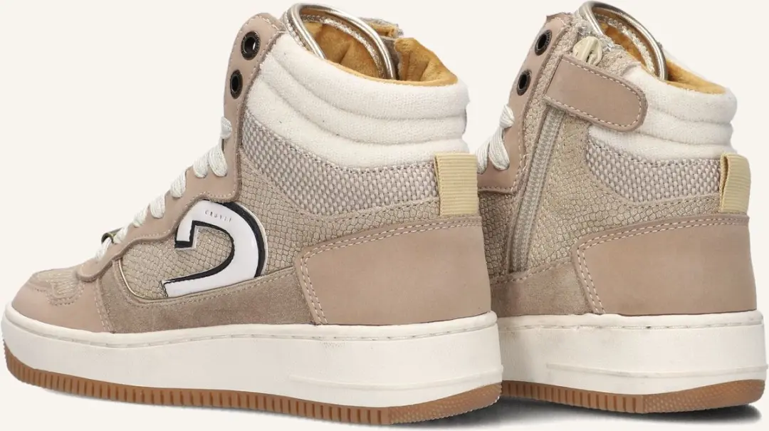 Cruyff Junior Campo High Sneakers - Meisjes - 34 - Beige - afbeelding 4 van 6