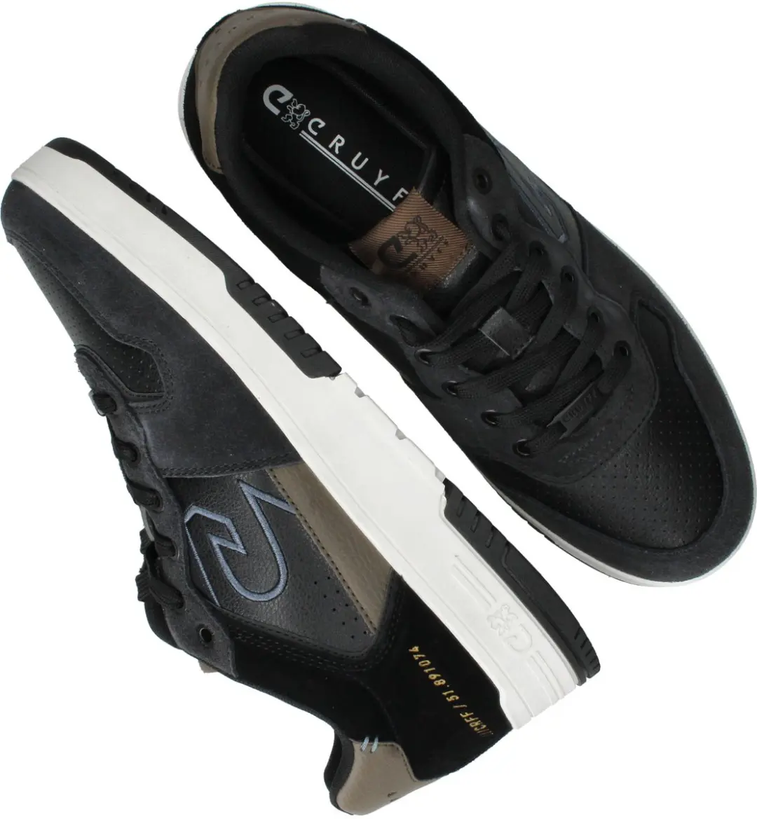 Cruyff Royal C+ Sneakers Heren - Zwart - afbeelding 6 van 6