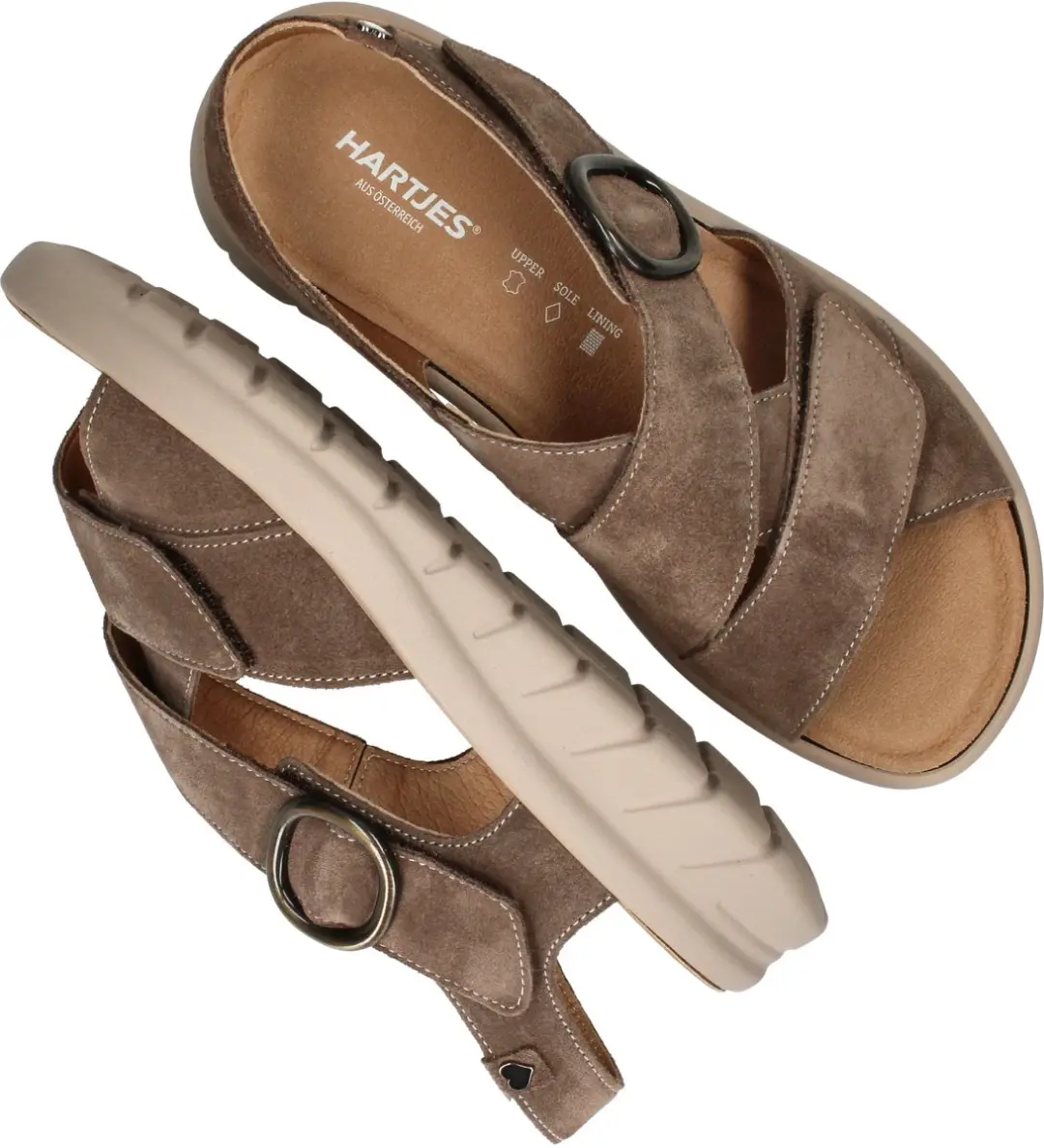 Hartjes Calypso Sandalen 43 - Grijs Suede - afbeelding 6 van 6