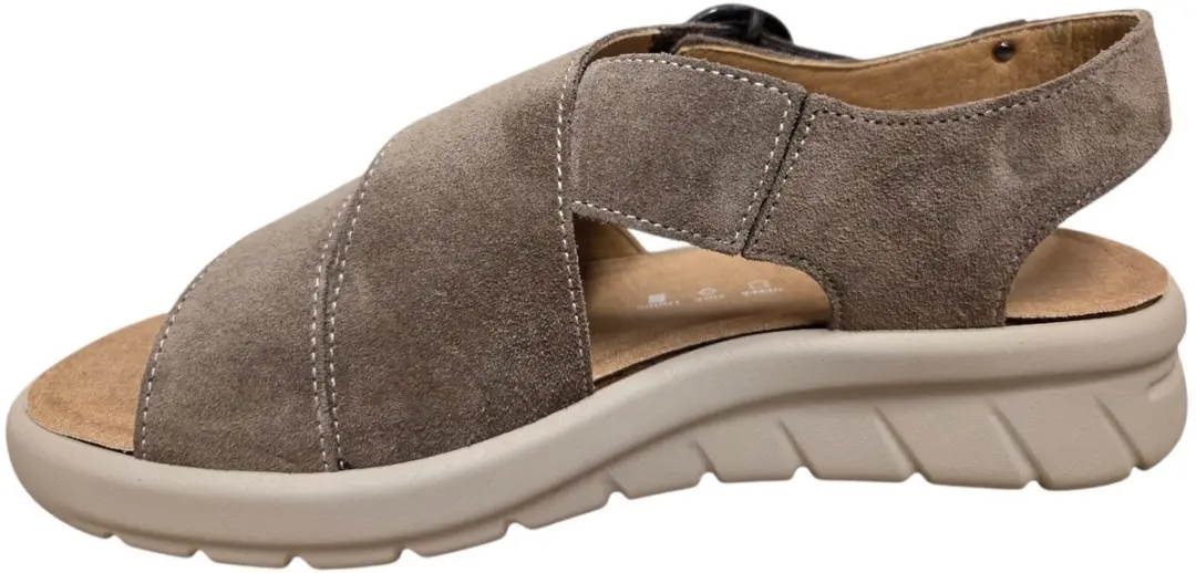 Hartjes Calypso Sandalen 43 - Grijs Suede