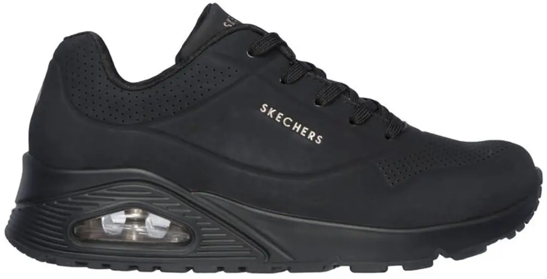 Skechers Uno Stand On Air Dames Sneaker - Zwart - Maat 39