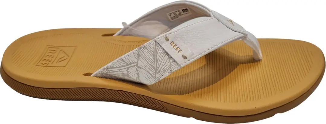 Reef Santa Ana Teenslippers Dames - 38.5 - Wit/Bruin